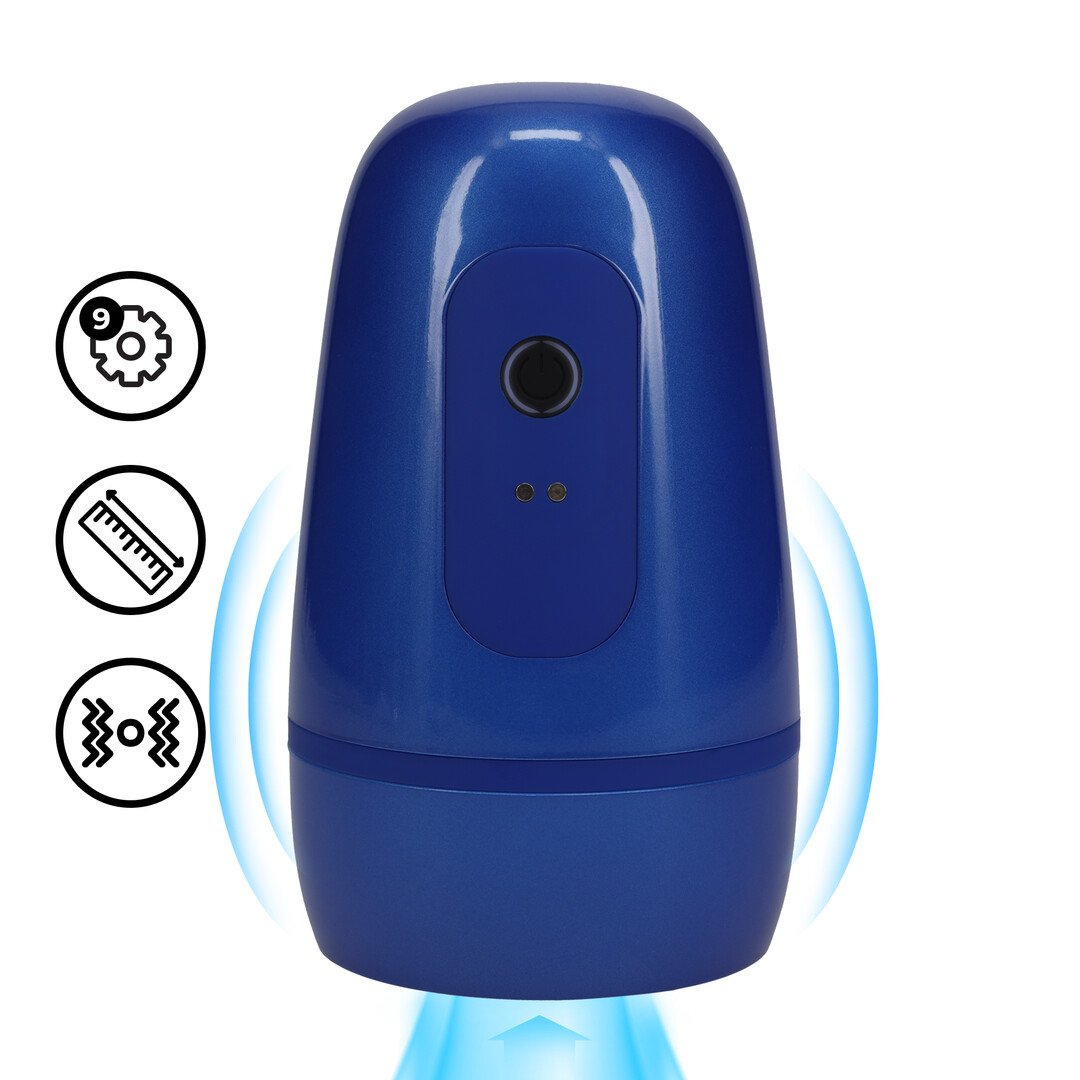 Pulsar - Negative Pressure Suction and Vibration Masturbator Pump - Metallic Blue 1