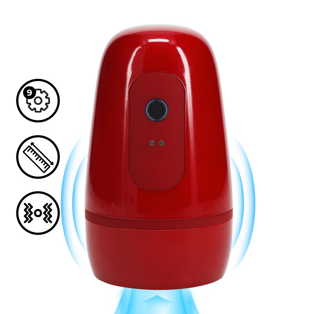 Pulsar - Negative Pressure Suction and Vibration Masturbator Pump - Metallic Red 1