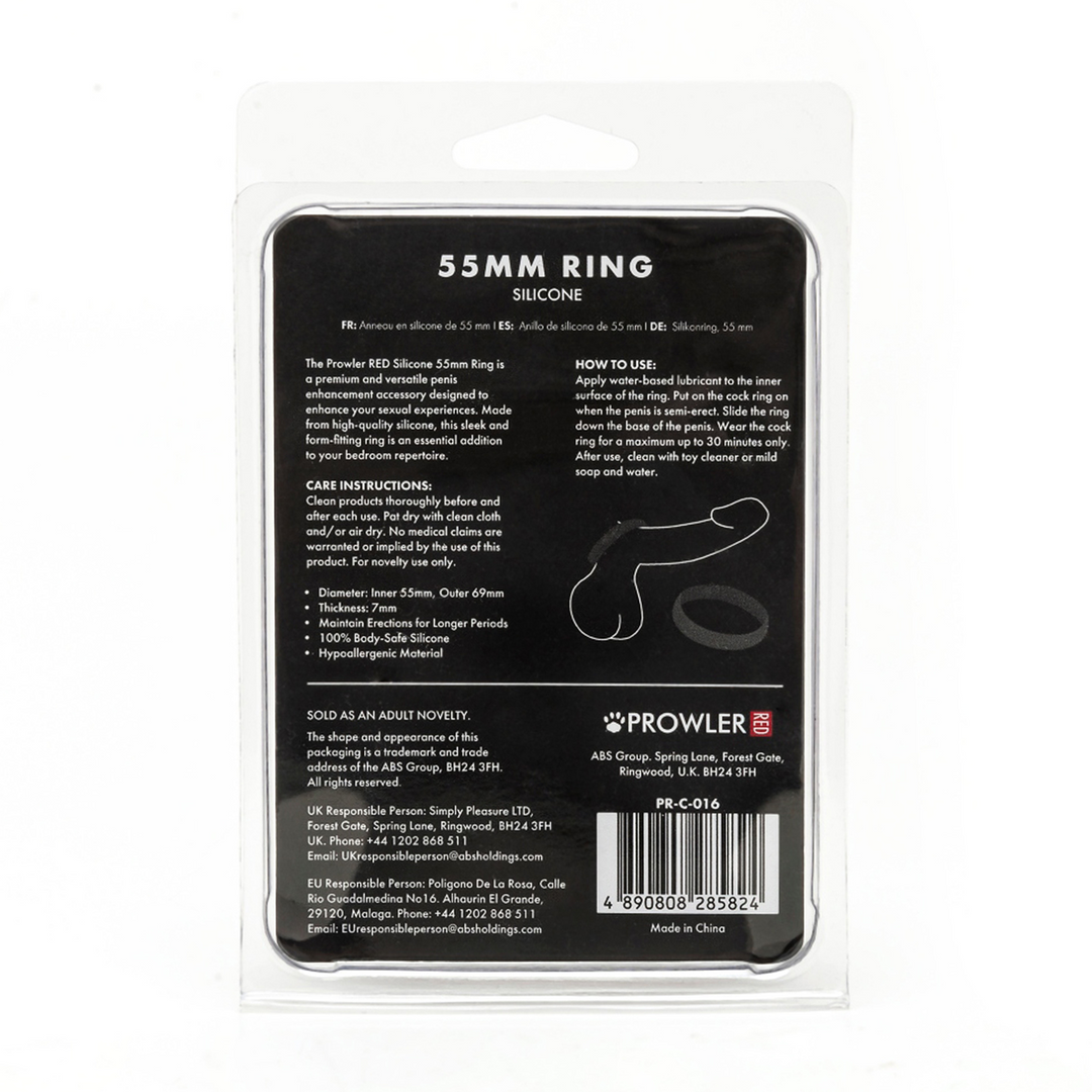 Silicone 55mm Ring - Black 3