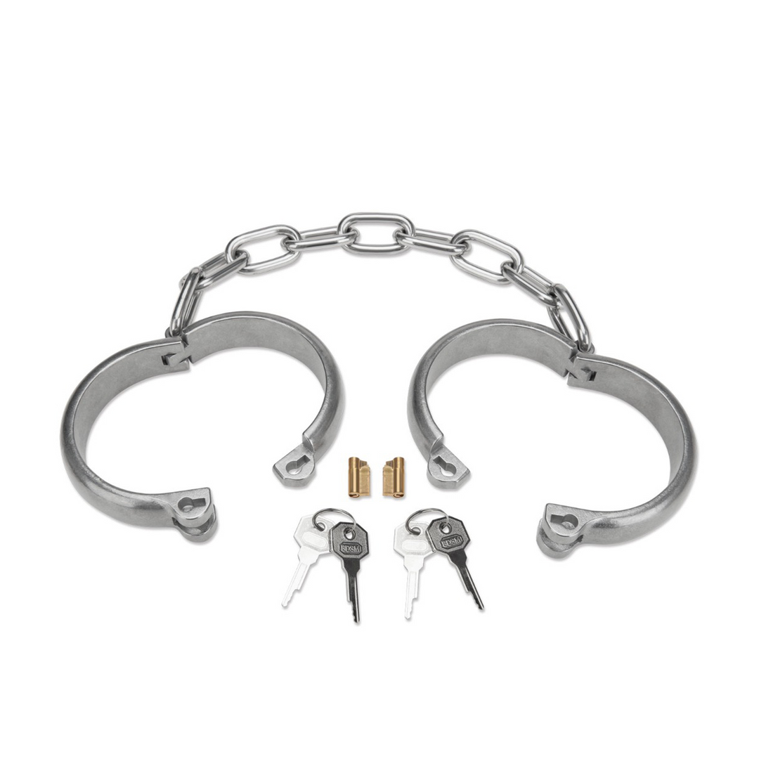 Heavy Duty Ankle Cuffs - Silver 2