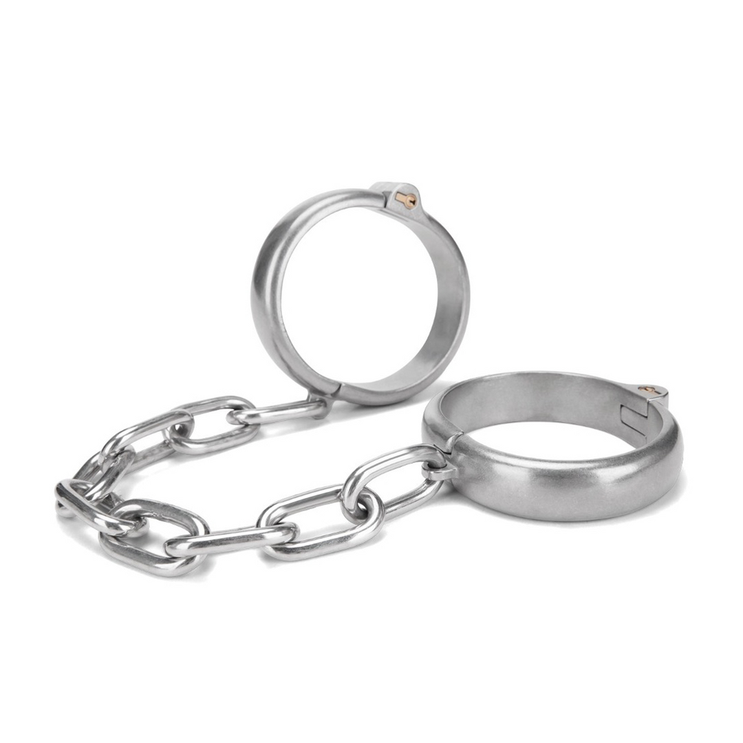 Heavy Duty Ankle Cuffs - Silver 1