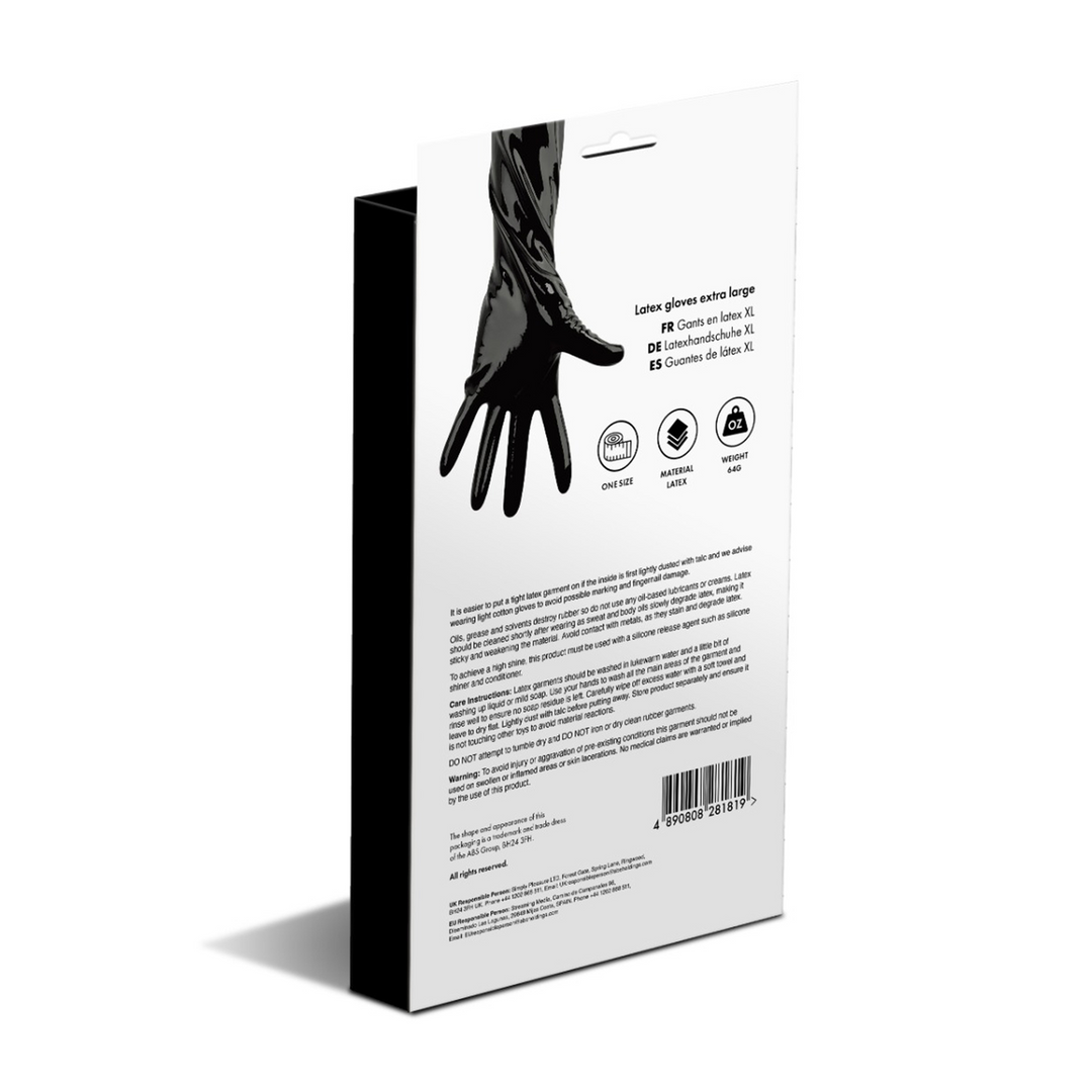 Latex Gloves - X Large - Black 3