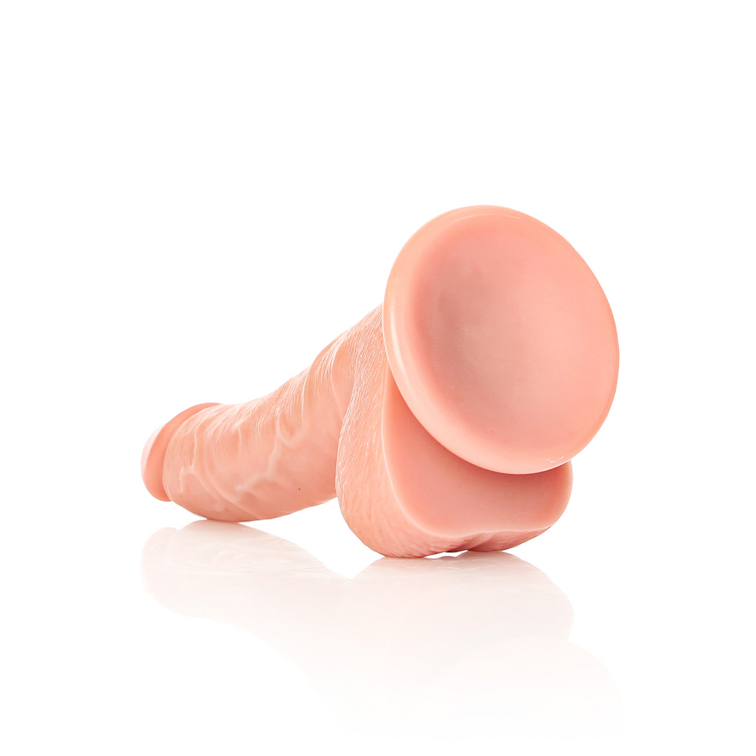 Curved Realistic Dildo with Balls and Suction Cup - 7 / 18 cm 5