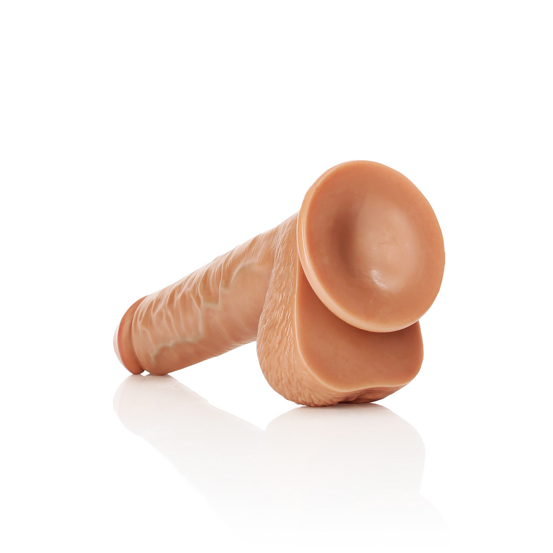 Straight Realistic Dildo with Balls and Suction Cup - 10 / 25,5 cm 5
