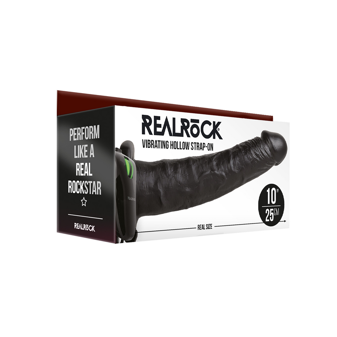 Vibrating Hollow Strap-On without Balls - 10 / 24,5 cm 2