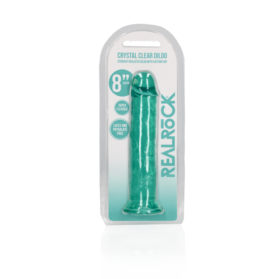 Straight Realistic Dildo with Suction Cup - 8'' / 20 2