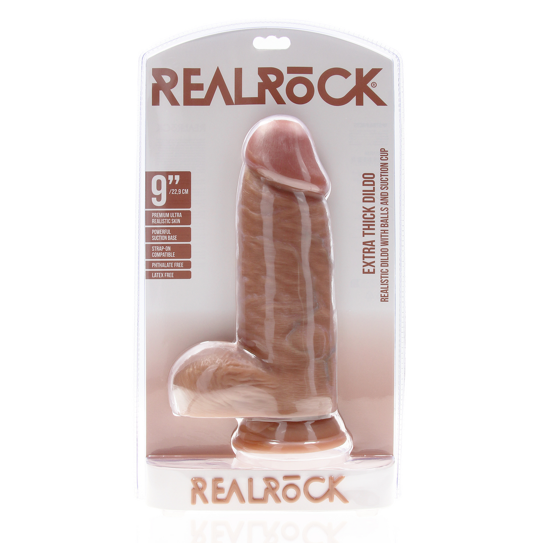 Extra Thick Straight with Balls 9 / 23 cm - Tan 2