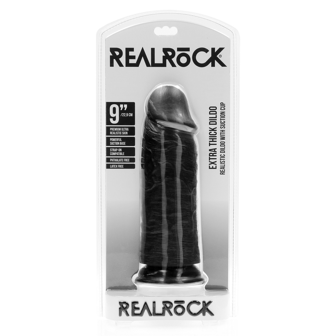 Extra Thick Straight without Balls 9 / 23 cm - Black 2