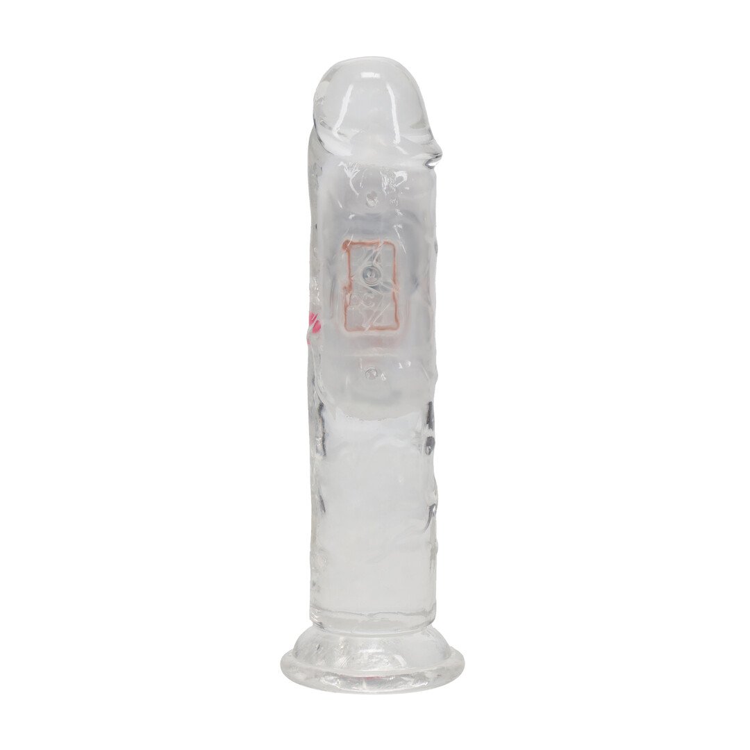 LED Vibrating Straight Cock - 6 / 15 cm - Transparent 3