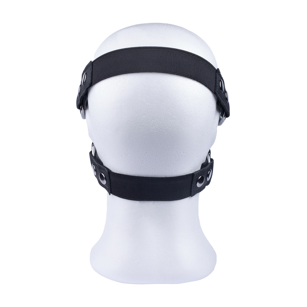 Leather Mask with Zip - Black 3