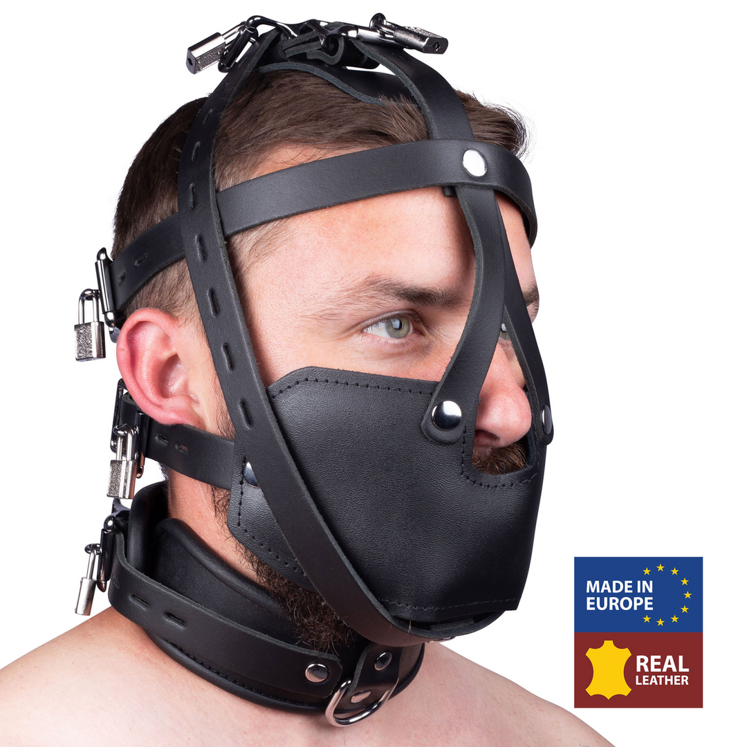 Leather Mask - Black 1