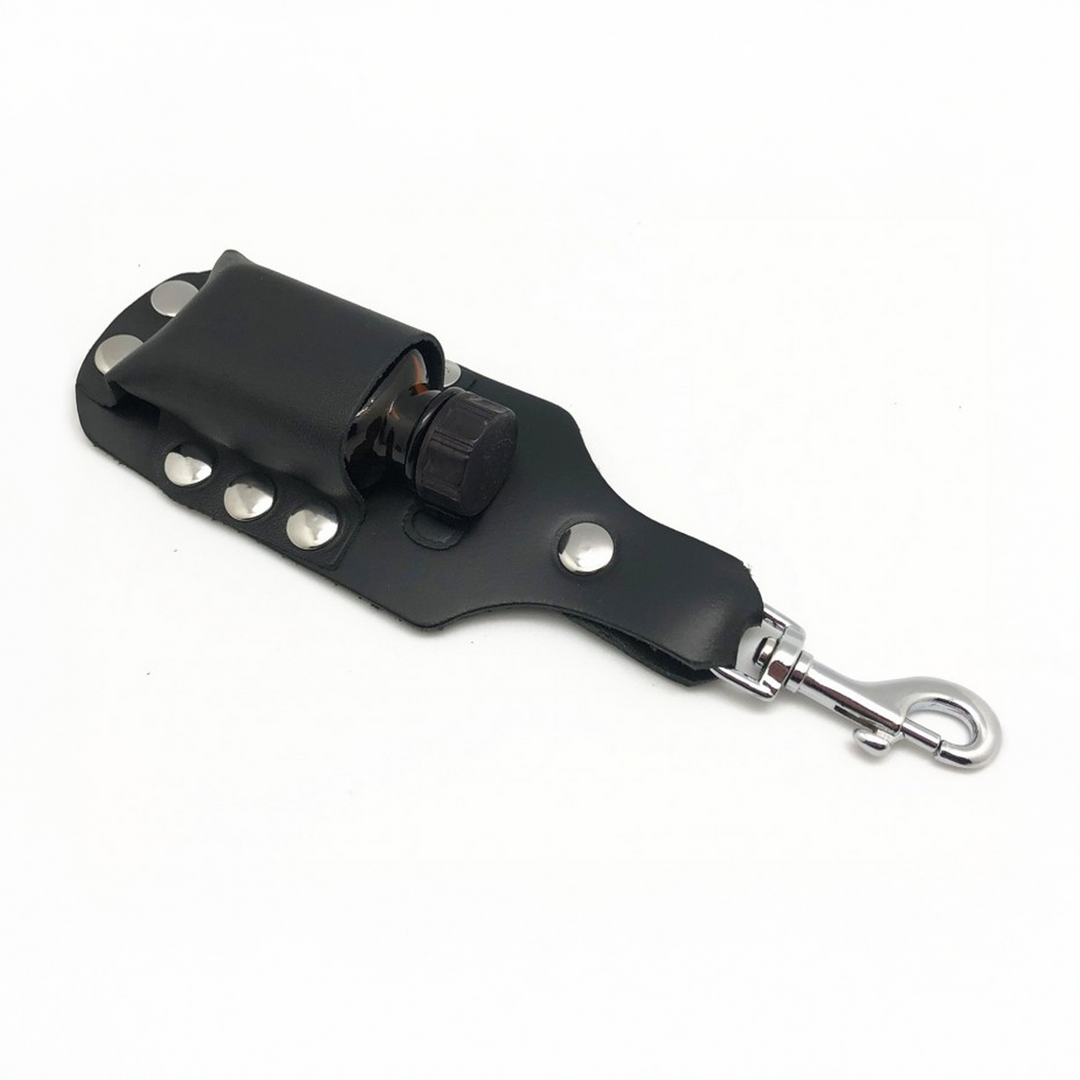 Leather Aroma Bottle Holder - Large - Black 2