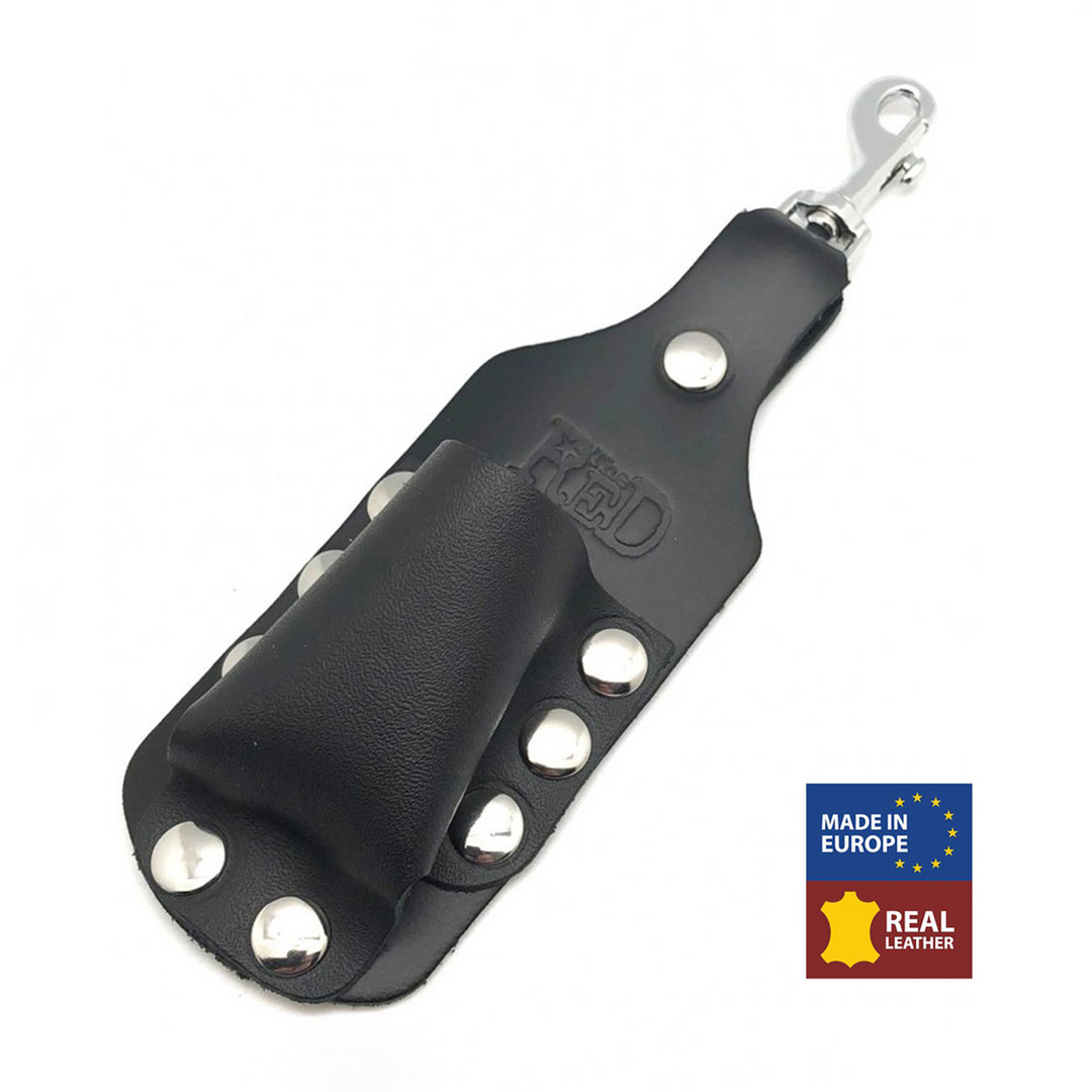 Leather Aroma Bottle Holder - Large - Black 1