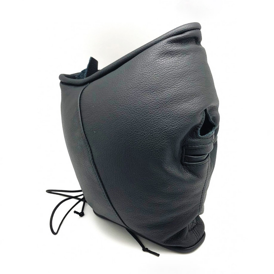 Padded Leather Sensory Hood - Black 2