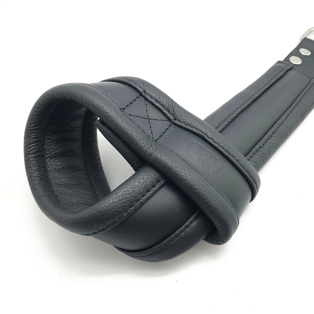Leather Suspension Handcuffs - Black 4