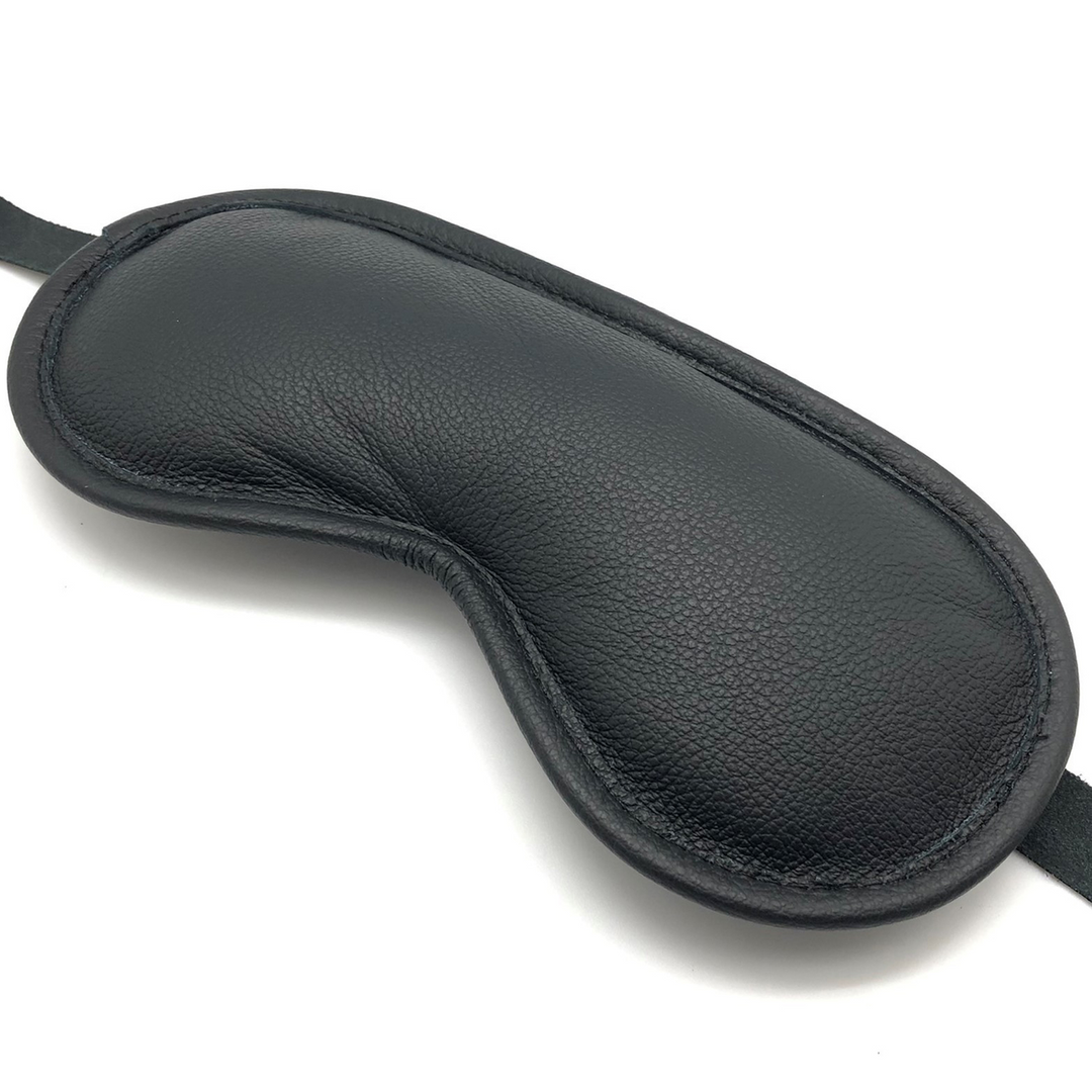 Blind Up - Padded Leather Eye Mask - Black 2