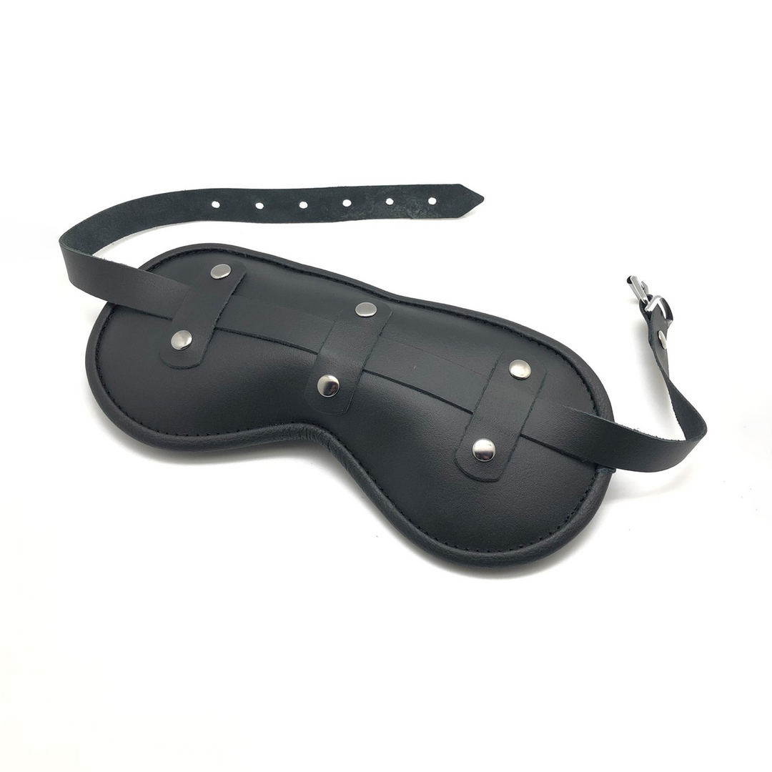 Blind Up - Padded Leather Eye Mask - Black 1