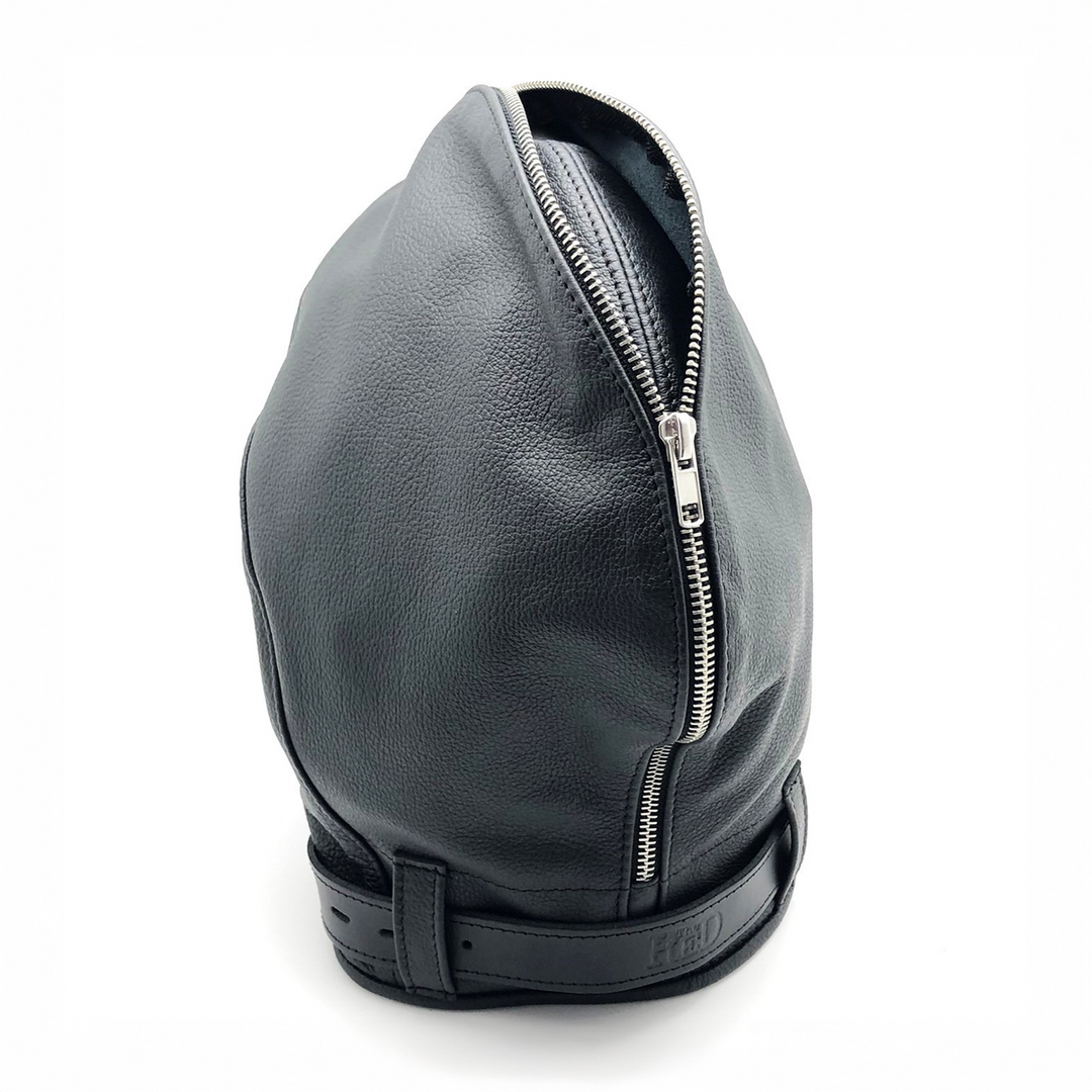 Sensorial Leather Balaclava - Black 3