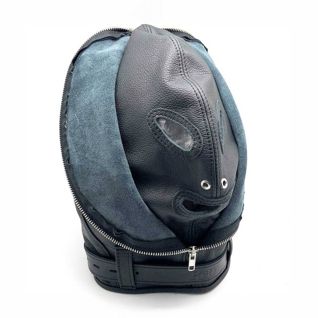Sensorial Leather Balaclava - Black 4