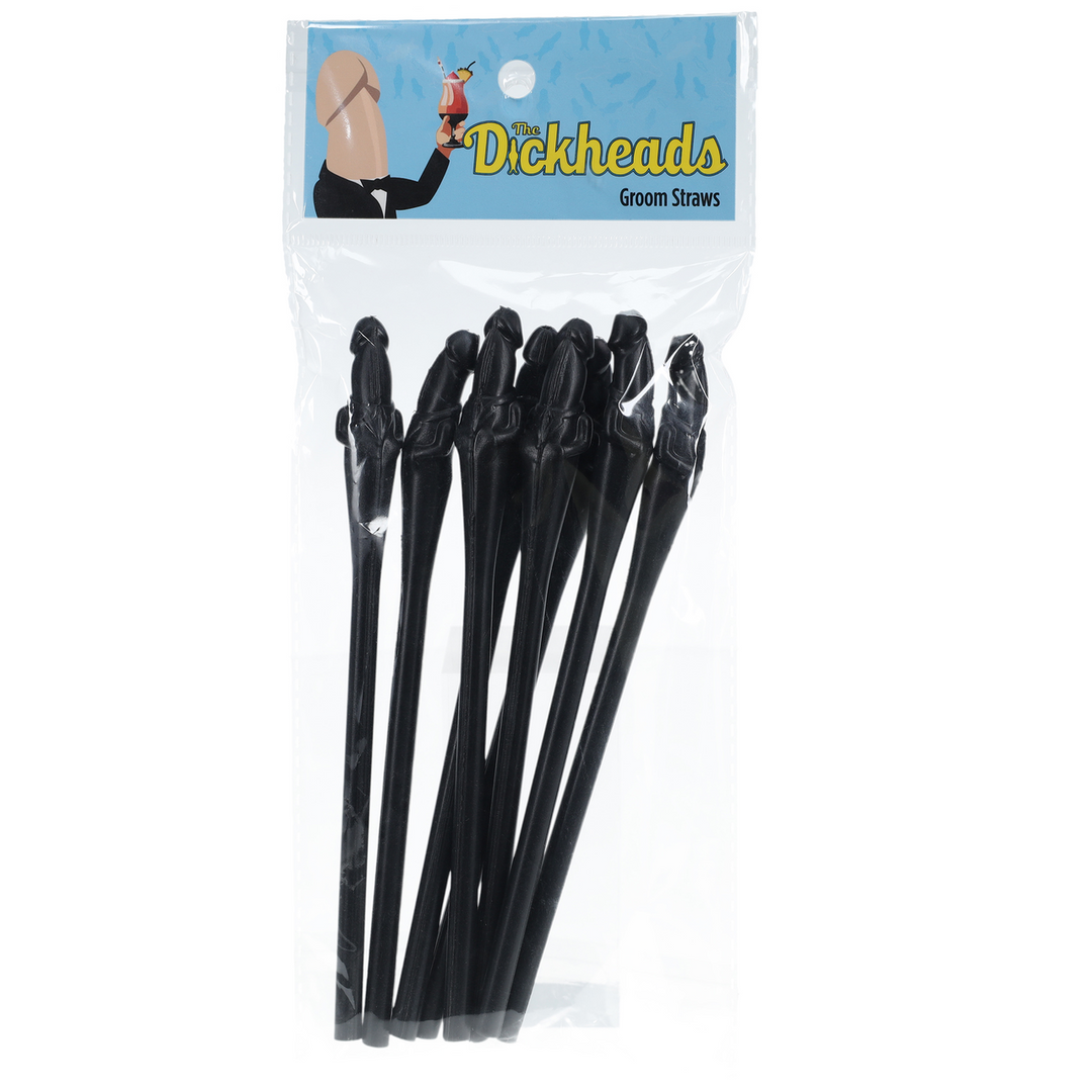 Groom Straws - Black 2
