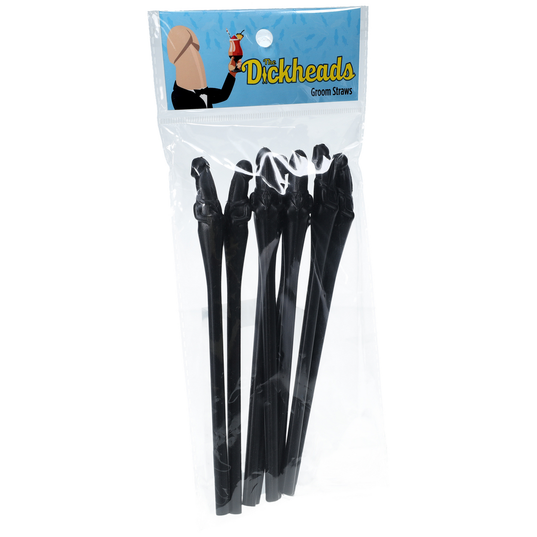 Groom Straws - Black 3