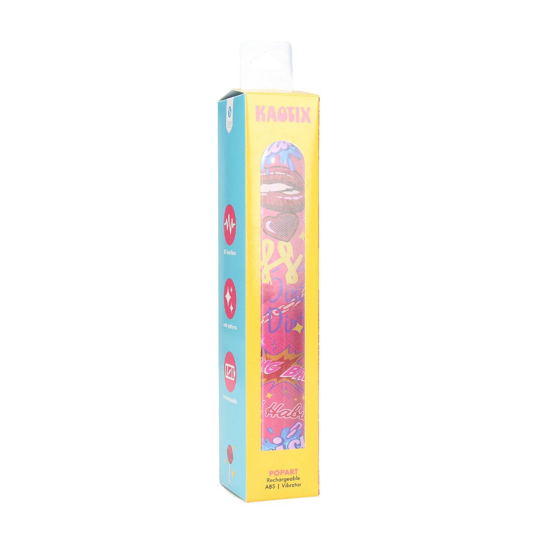Kaotix - Pop Art - Rechargeable Vibrator - Pink 2