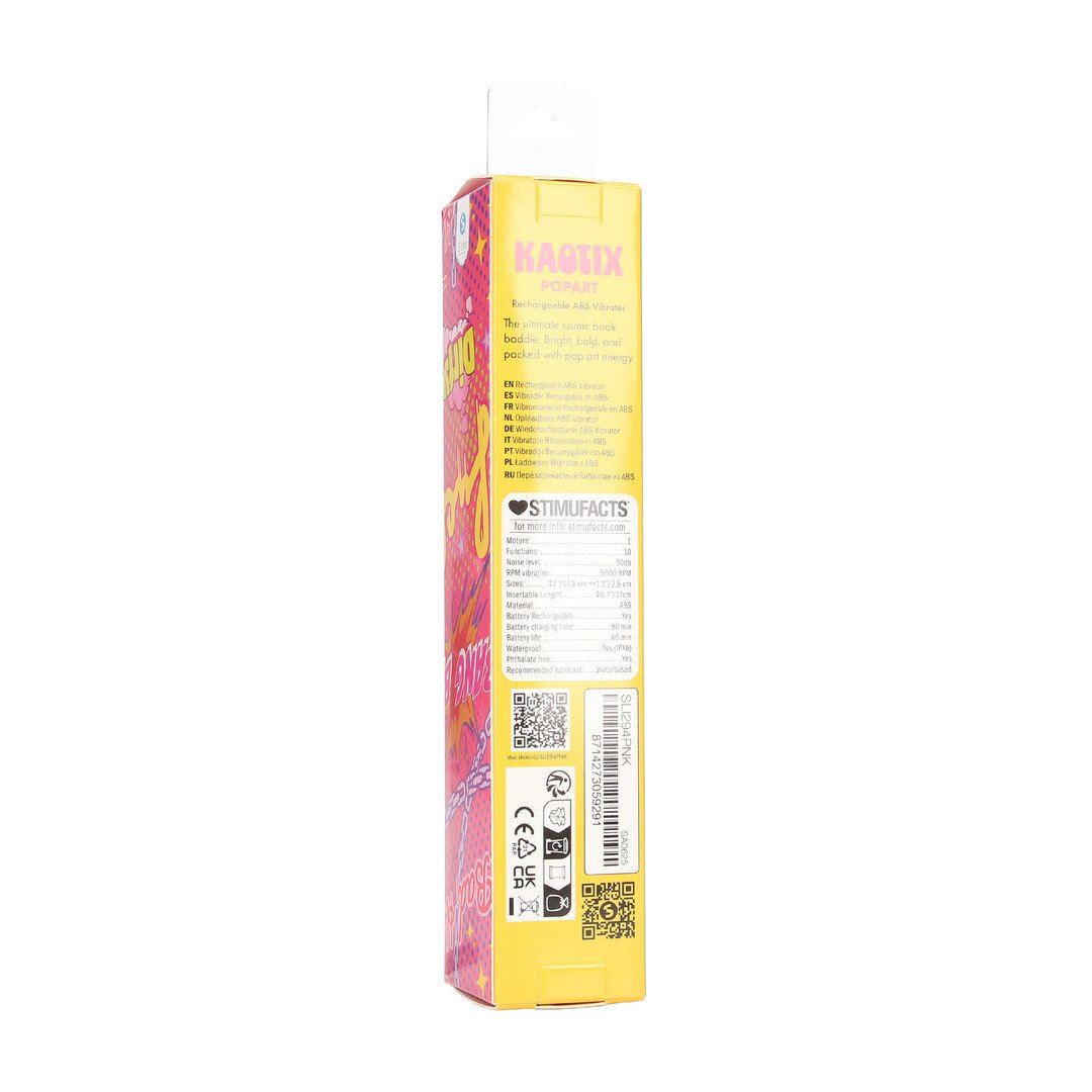Kaotix - Pop Art - Rechargeable Vibrator - Pink 3