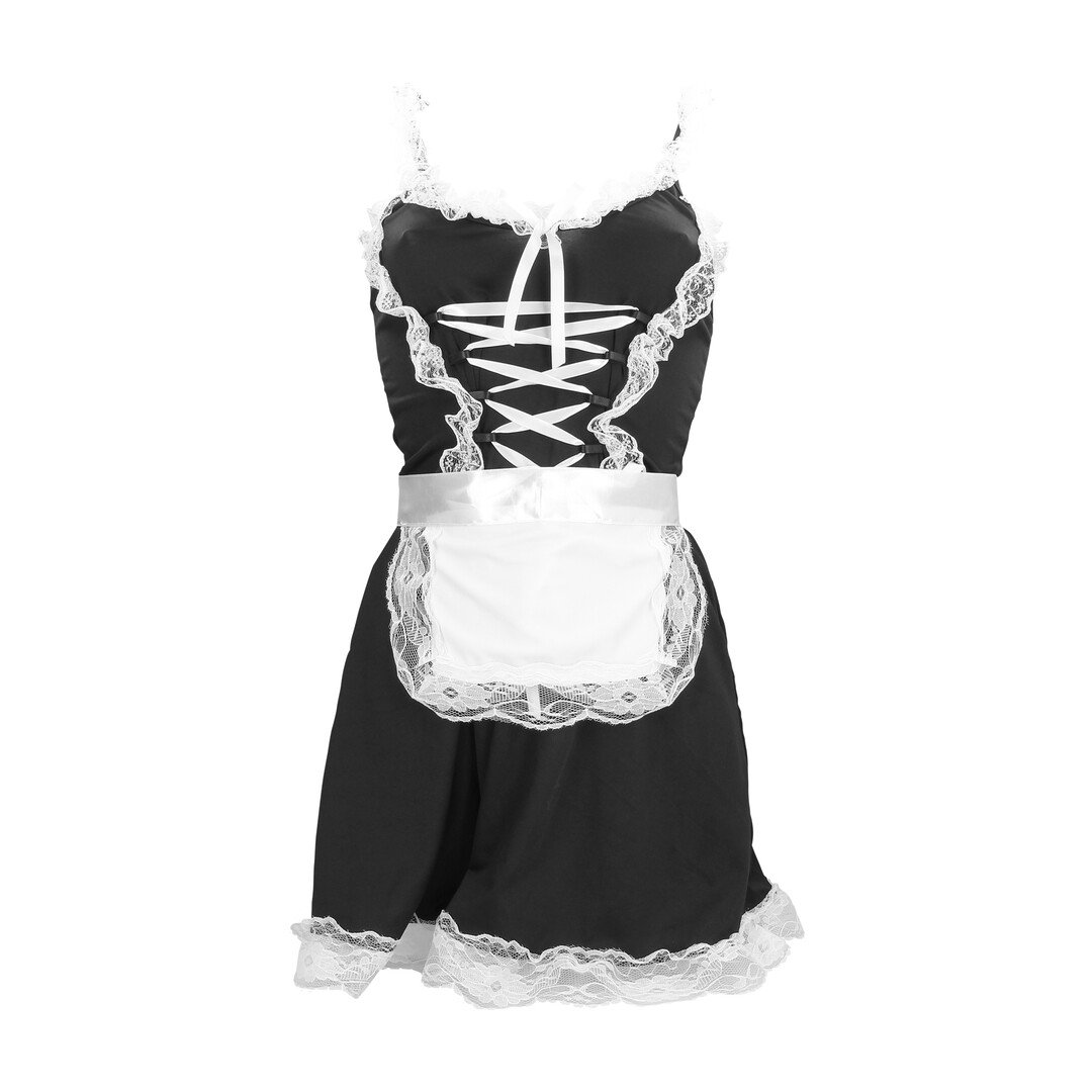 French Maid Costume - S/M - Black 3