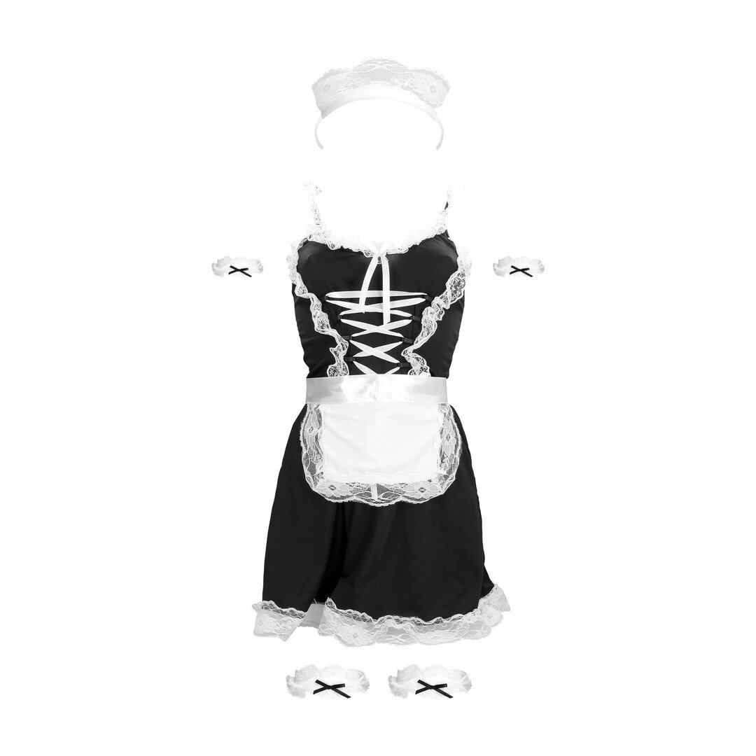 French Maid Costume - S/M - Black 1