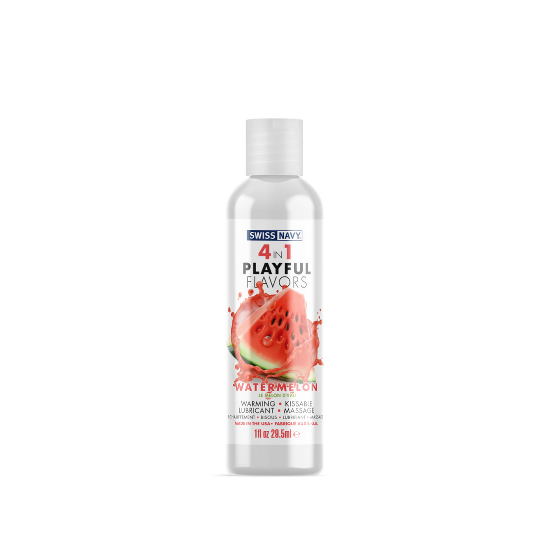 4 in 1 Playful Flavors - Lubricant with Watermelon Flavor - 1 fl oz / 29,5 ml 1