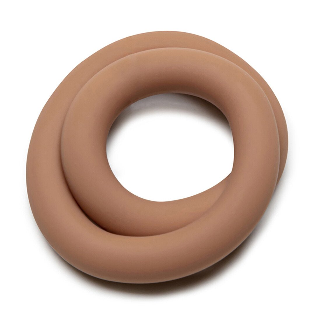 Silicone Hefty Wrap Ring - Cockring - 9 / 22,9 cm - Skintone 3 4