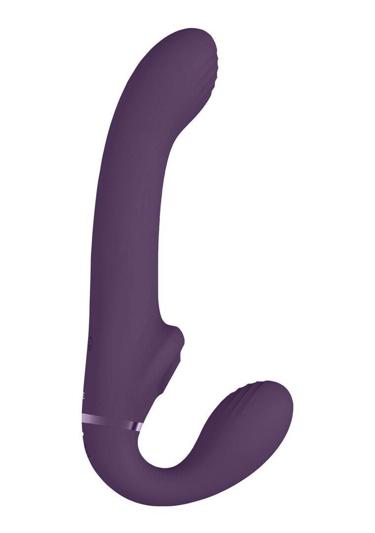 Ai - Dual Vibrating Air Wave Tickler Strapless Strapon 4
