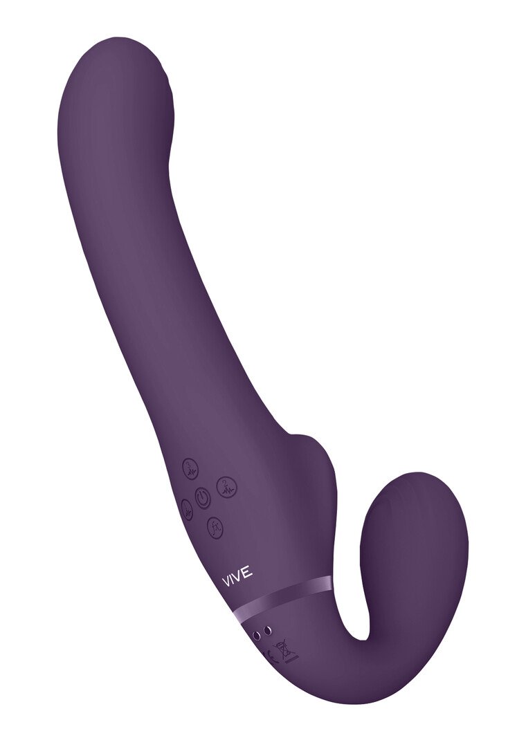 Ai - Dual Vibrating Air Wave Tickler Strapless Strapon 5