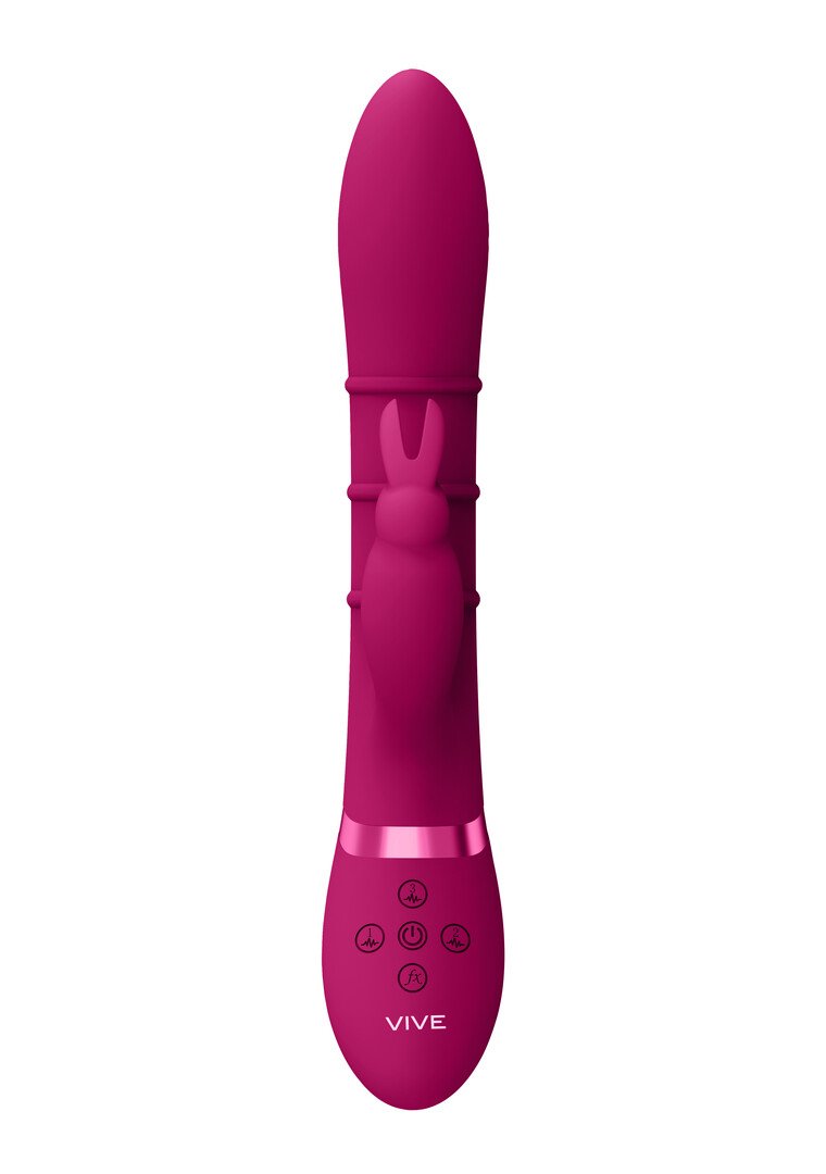 Sora - Up Down Stimulating Rings, Vibrating G-Spot Rabbit - Pink 5