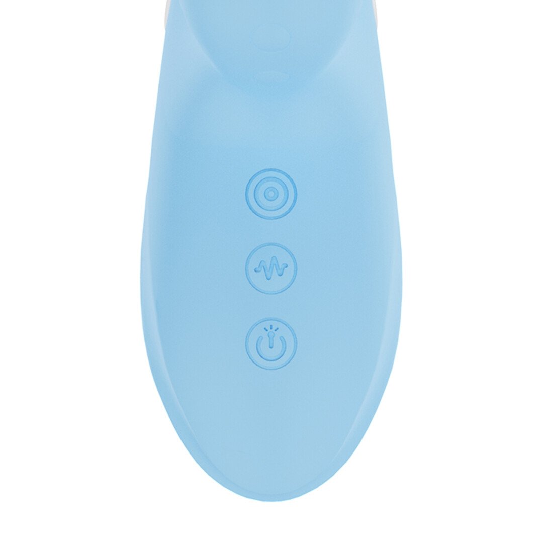 Andria - G-Spot Vibrating and Tap Clit Stimulator with LED - Blue 6