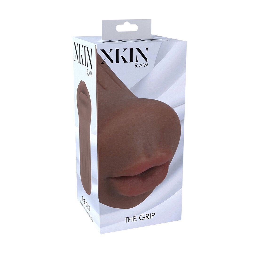 Raw - The Grip - TPE Small Masturbator - 137g - Brown 2