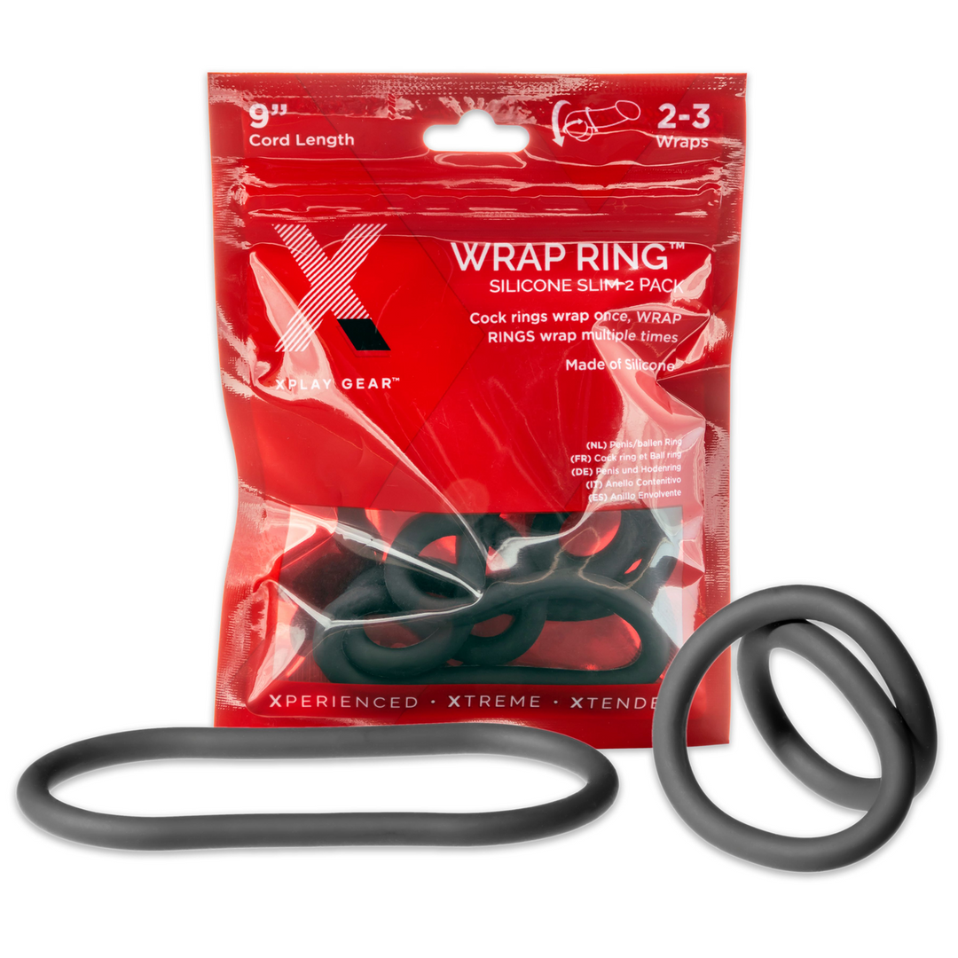 Silicone Slim Wrap Ring - Cockring / Ball Strap - 9 / 22 cm 2
