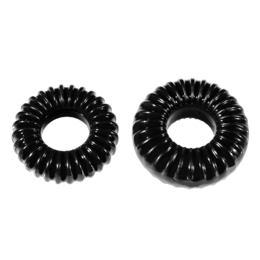 PF Blend Premium Stretch Ribbed Ring - Cockring Set 1