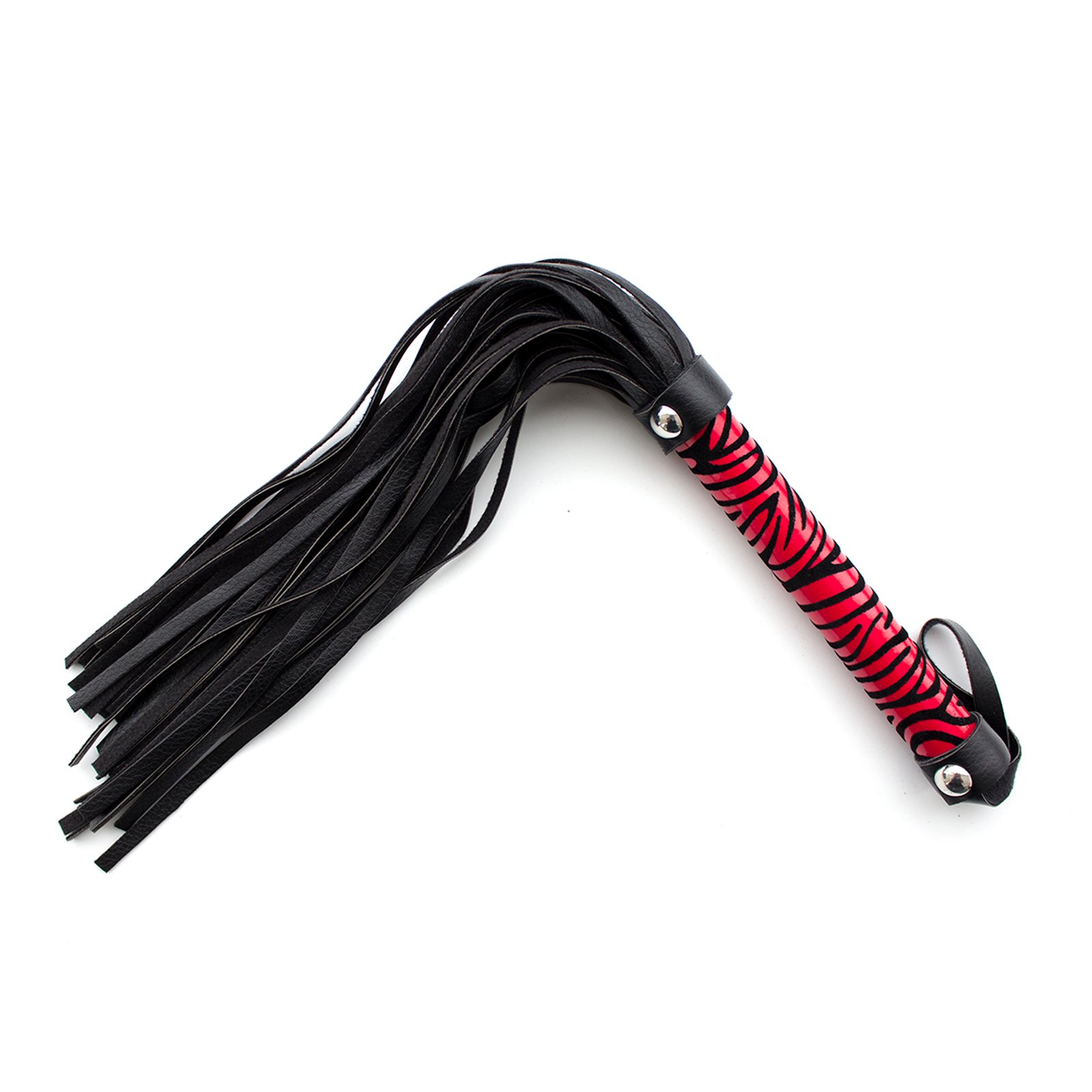 Leopard flogger 39cm black/red 4