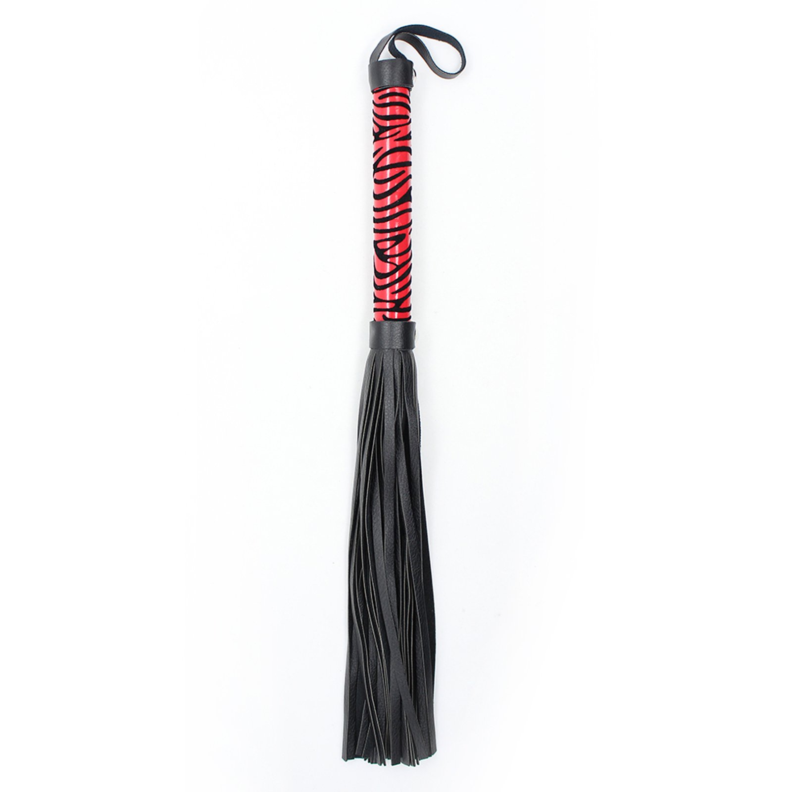 Leopard flogger 39cm black/red 3